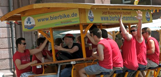 We don't drink and drive, we peddle.